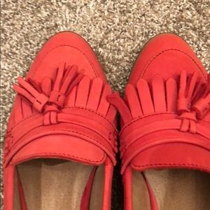 Topshop Shoes - TopShop Salmon Red Loafers size 38/7.5-8 Topshop Shoes - TopShop Salmon Red Loafers size 38/7.5-8